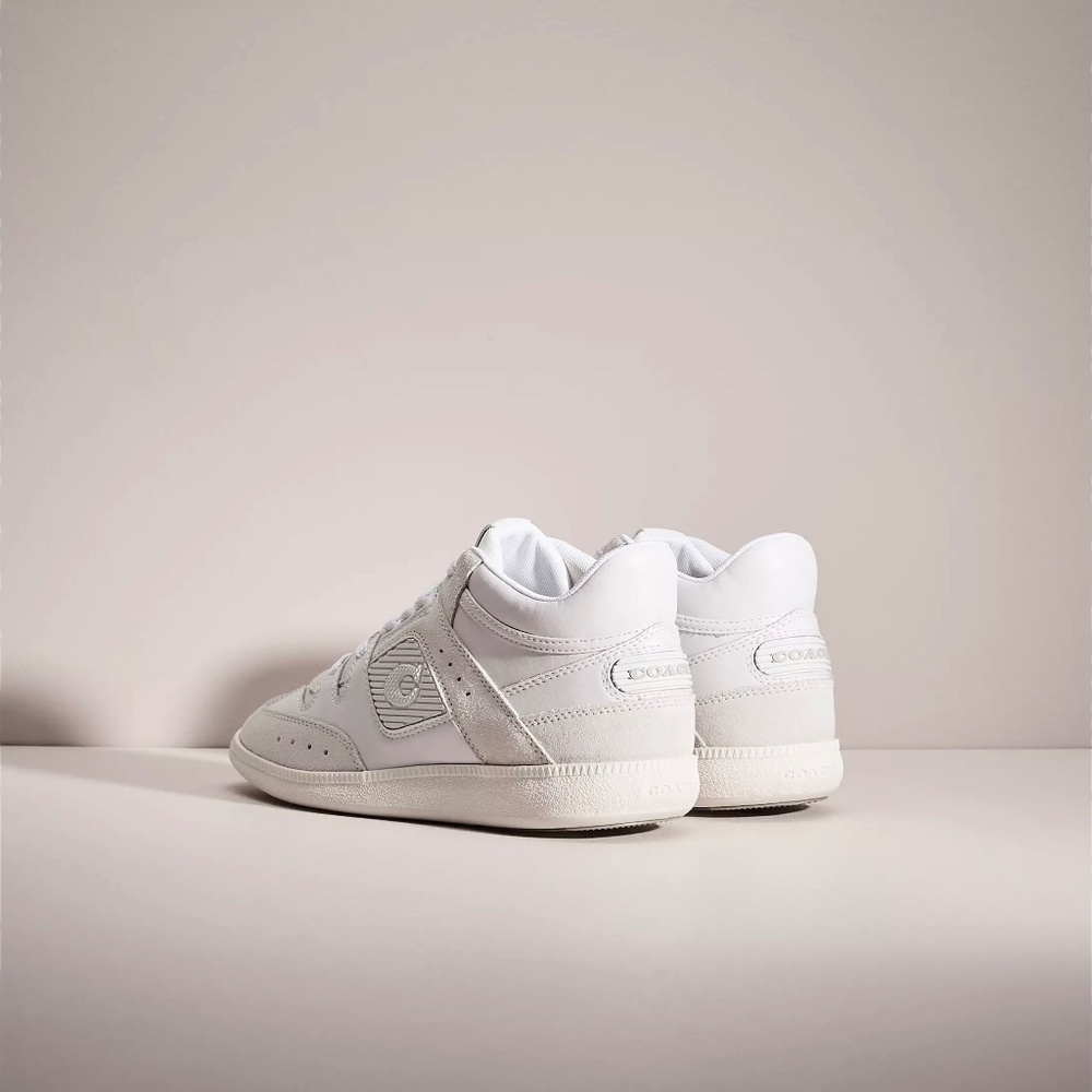 COACH Restored Citysole Mid Top White Leather Sneakers Trainers COMFORTABLE SHOE - Picture 3 of 16